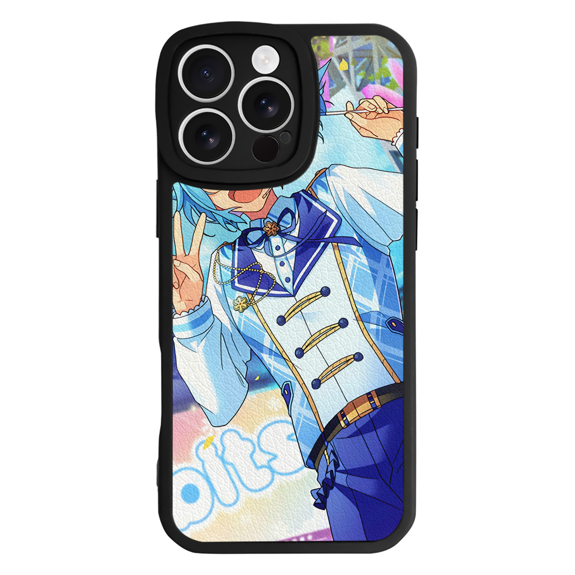 （画像用） あんさんぶるスターズ! Ensemble Stars 【iPhone 16シリーズ対応】シリコンスマホケース（レザー調） 材質：シリコン